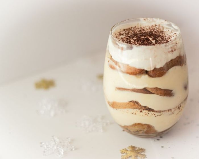 Tiramisu in a glass