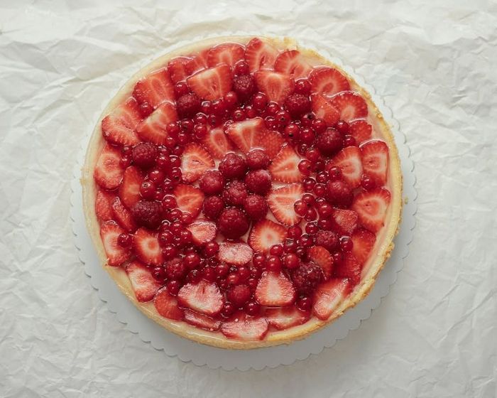 Cheesecake vanilkový s čerstvým ovocím