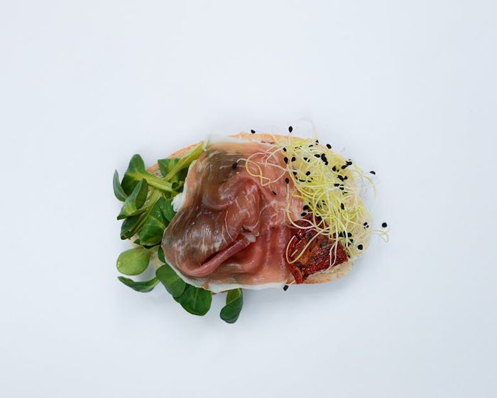 Cured Ham Open Sandwich