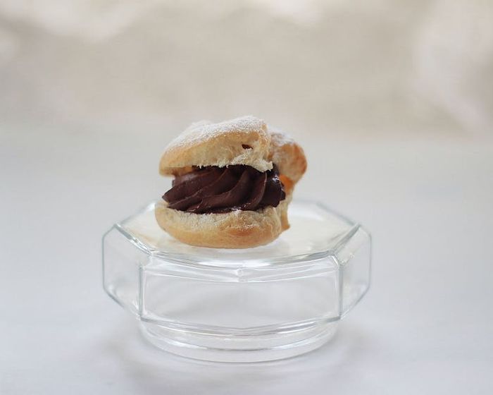 Chocolate and Nougat Profiterole
