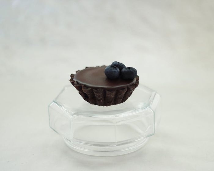Milk Chocolate and Blueberry Tartlet