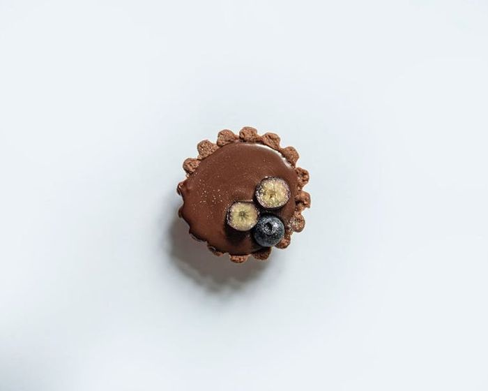 Milk Chocolate and Blueberry Tartlet