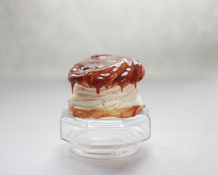 Cream Puff with Caramel